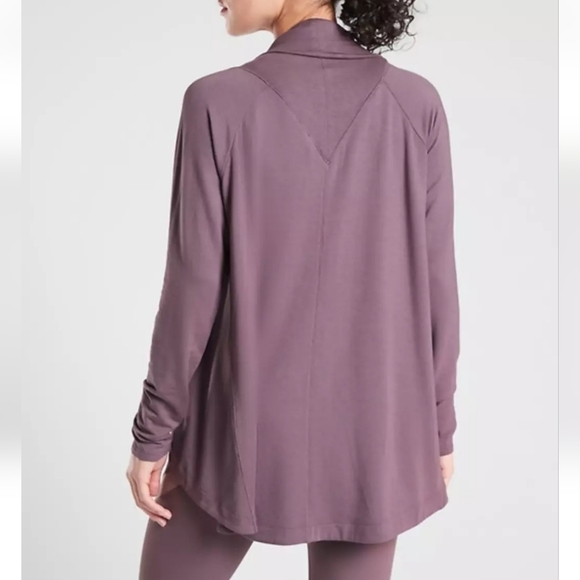 Athleta Nirvana Wear Two Ways Wrap cardigan SZ M - Picture 2 of 8